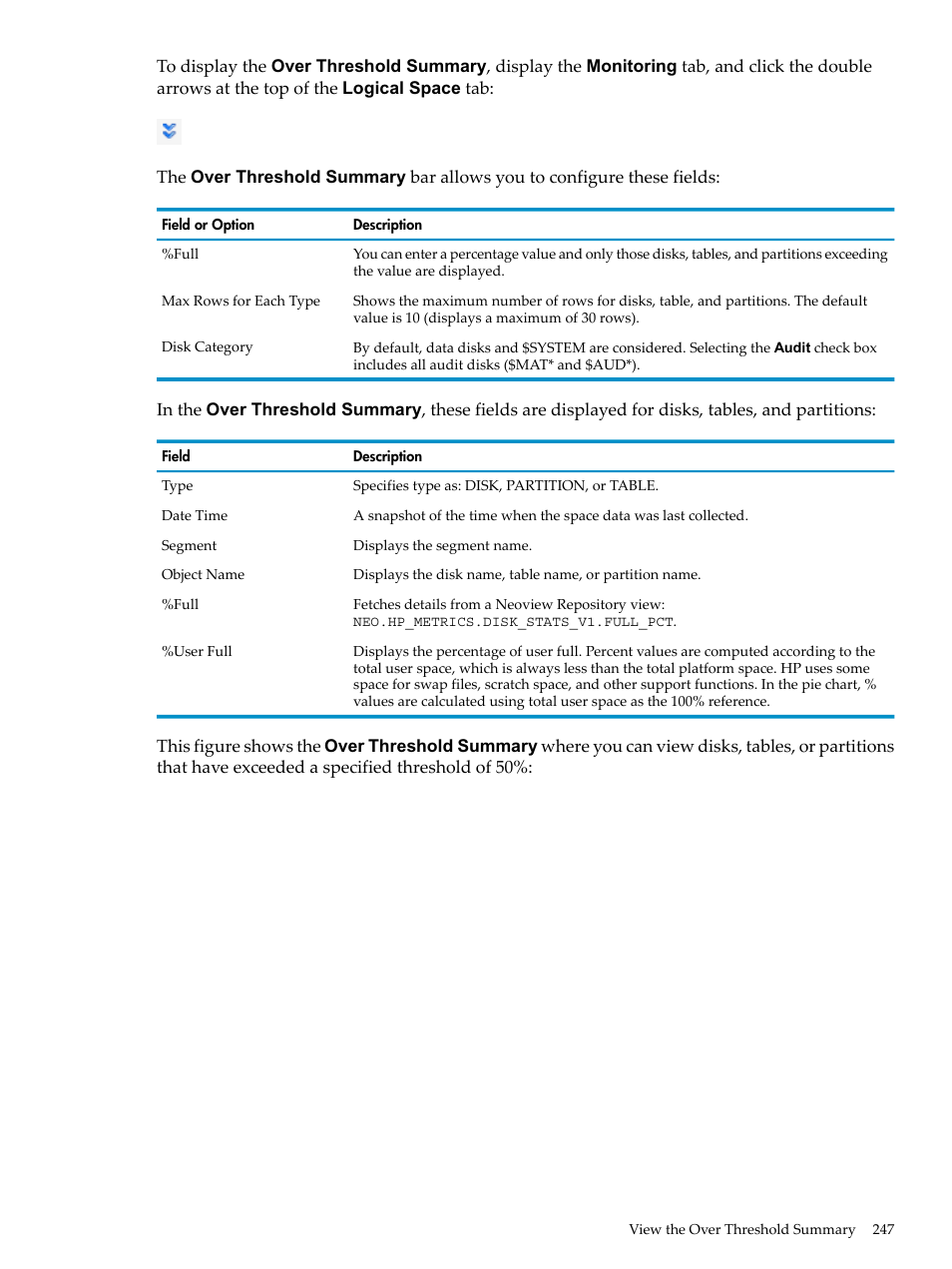 HP Neoview Release 2.5 Software User Manual | Page 247 / 284