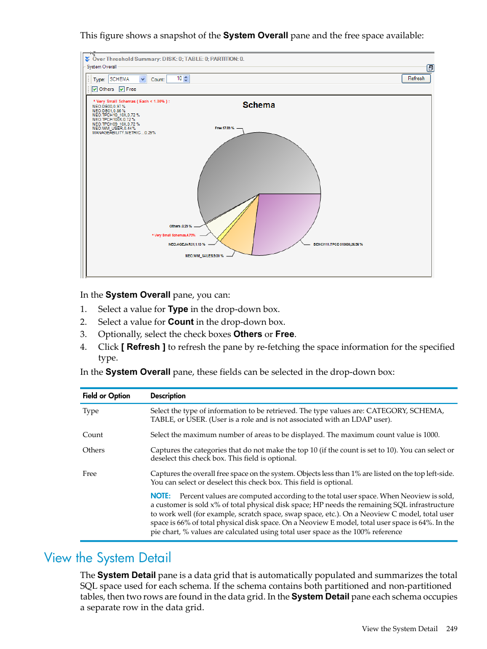 View the system detail | HP Neoview Release 2.5 Software User Manual | Page 249 / 284