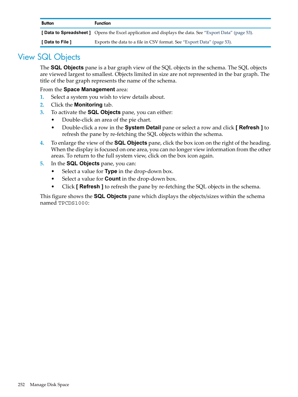 View sql objects | HP Neoview Release 2.5 Software User Manual | Page 252 / 284