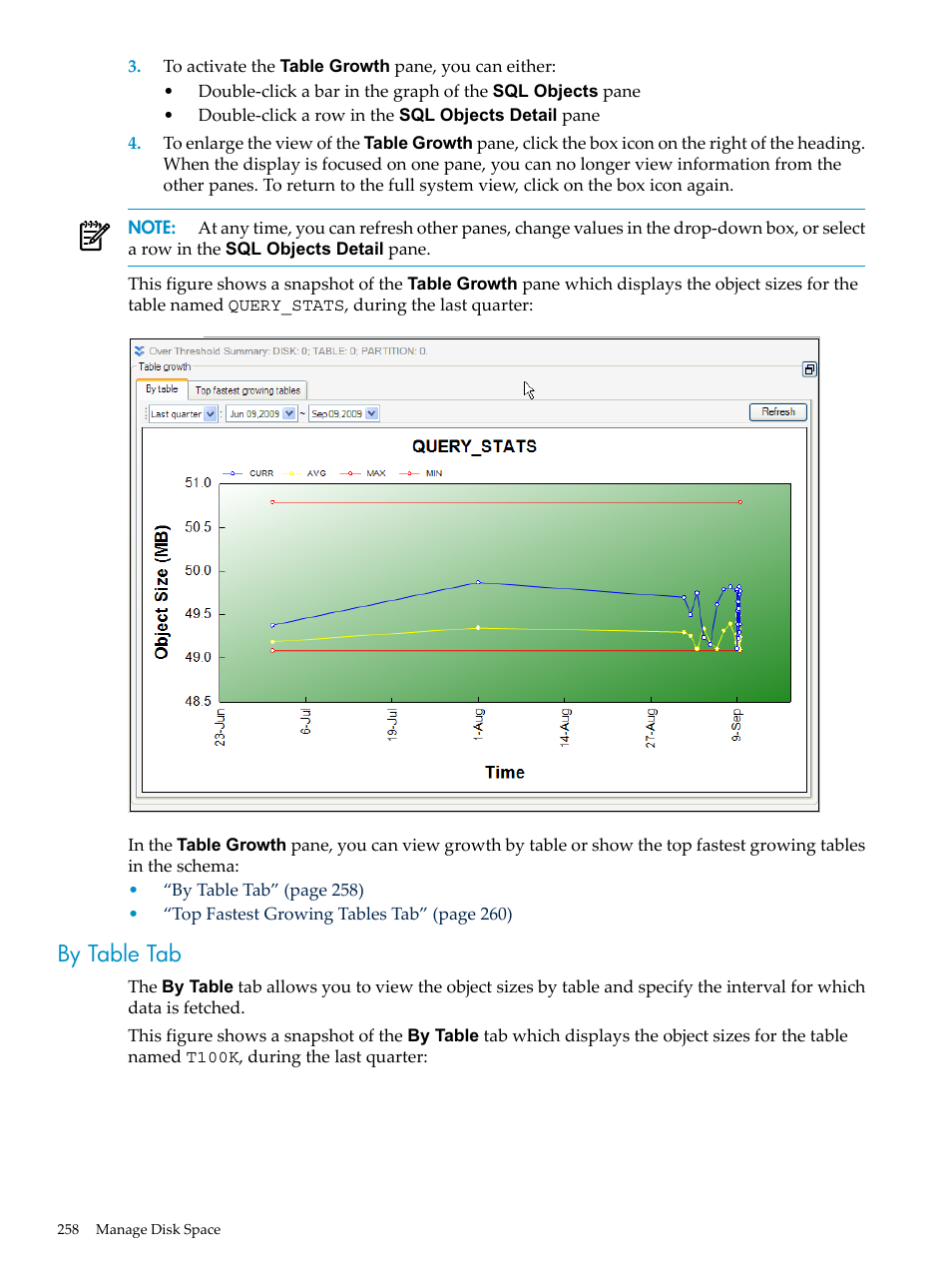 By table tab | HP Neoview Release 2.5 Software User Manual | Page 258 / 284