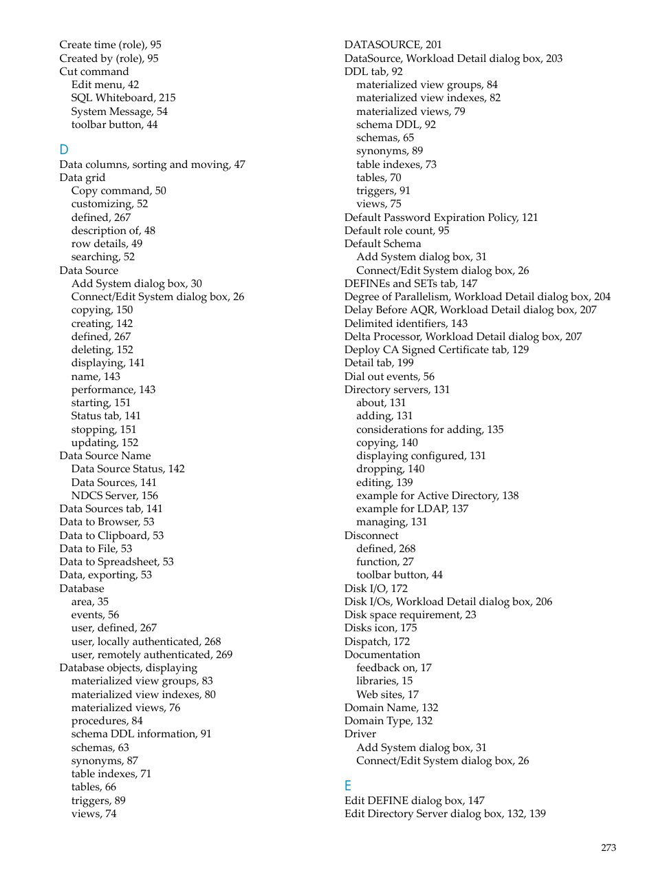 HP Neoview Release 2.5 Software User Manual | Page 273 / 284