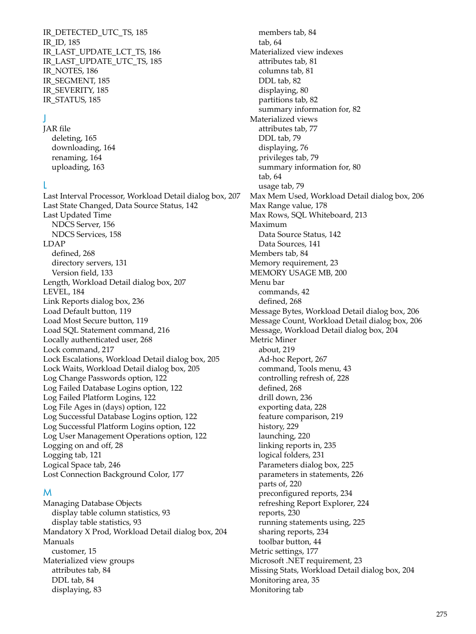 HP Neoview Release 2.5 Software User Manual | Page 275 / 284