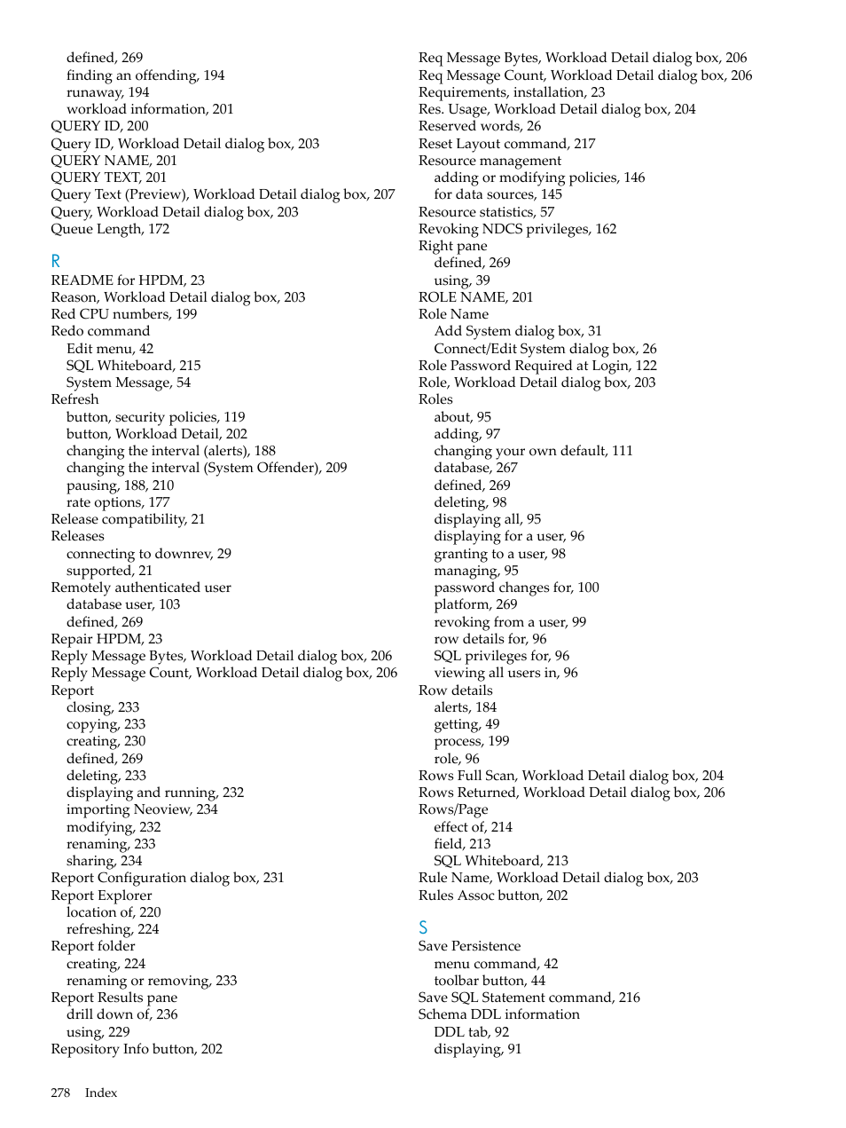 HP Neoview Release 2.5 Software User Manual | Page 278 / 284