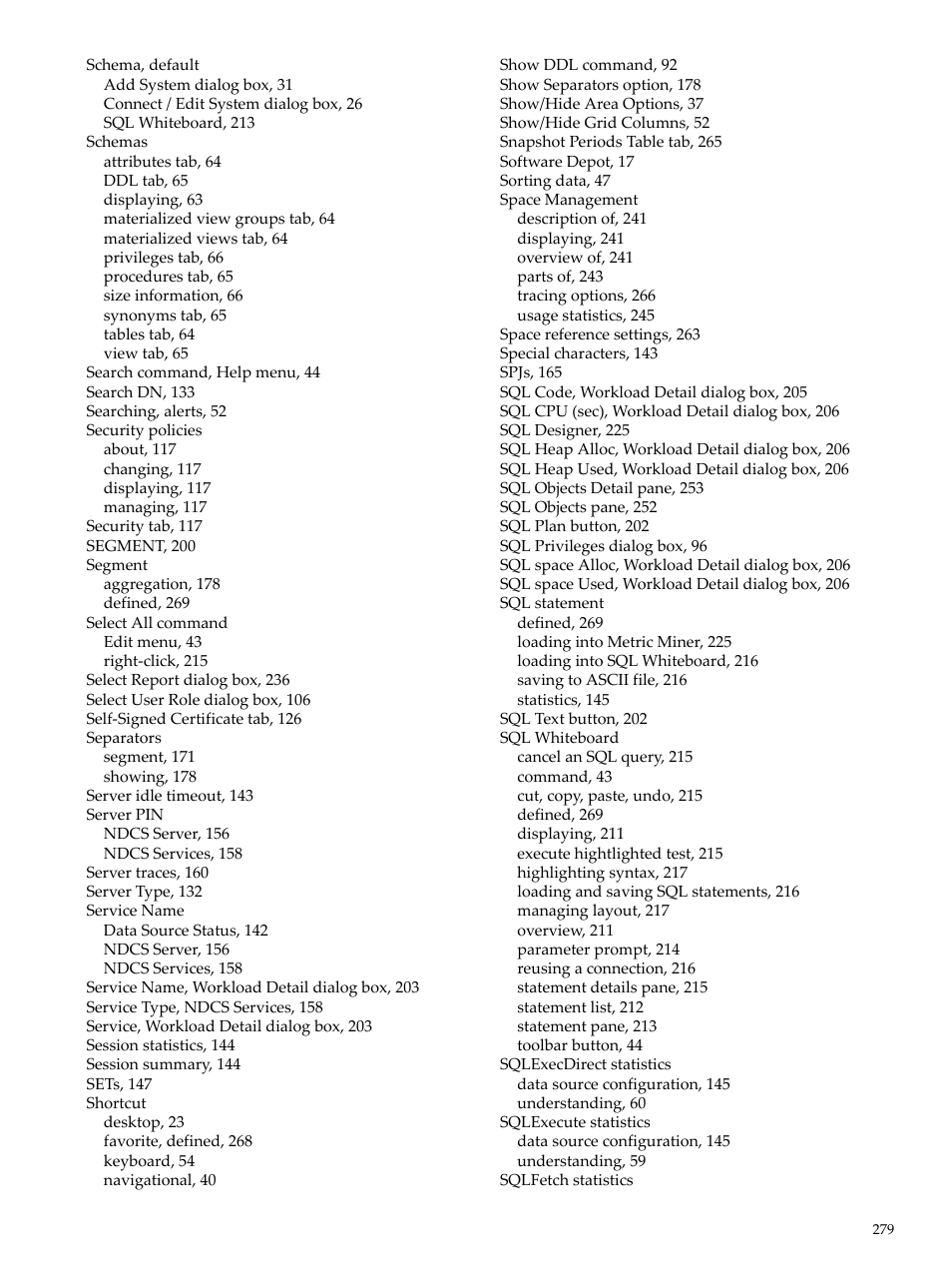 HP Neoview Release 2.5 Software User Manual | Page 279 / 284