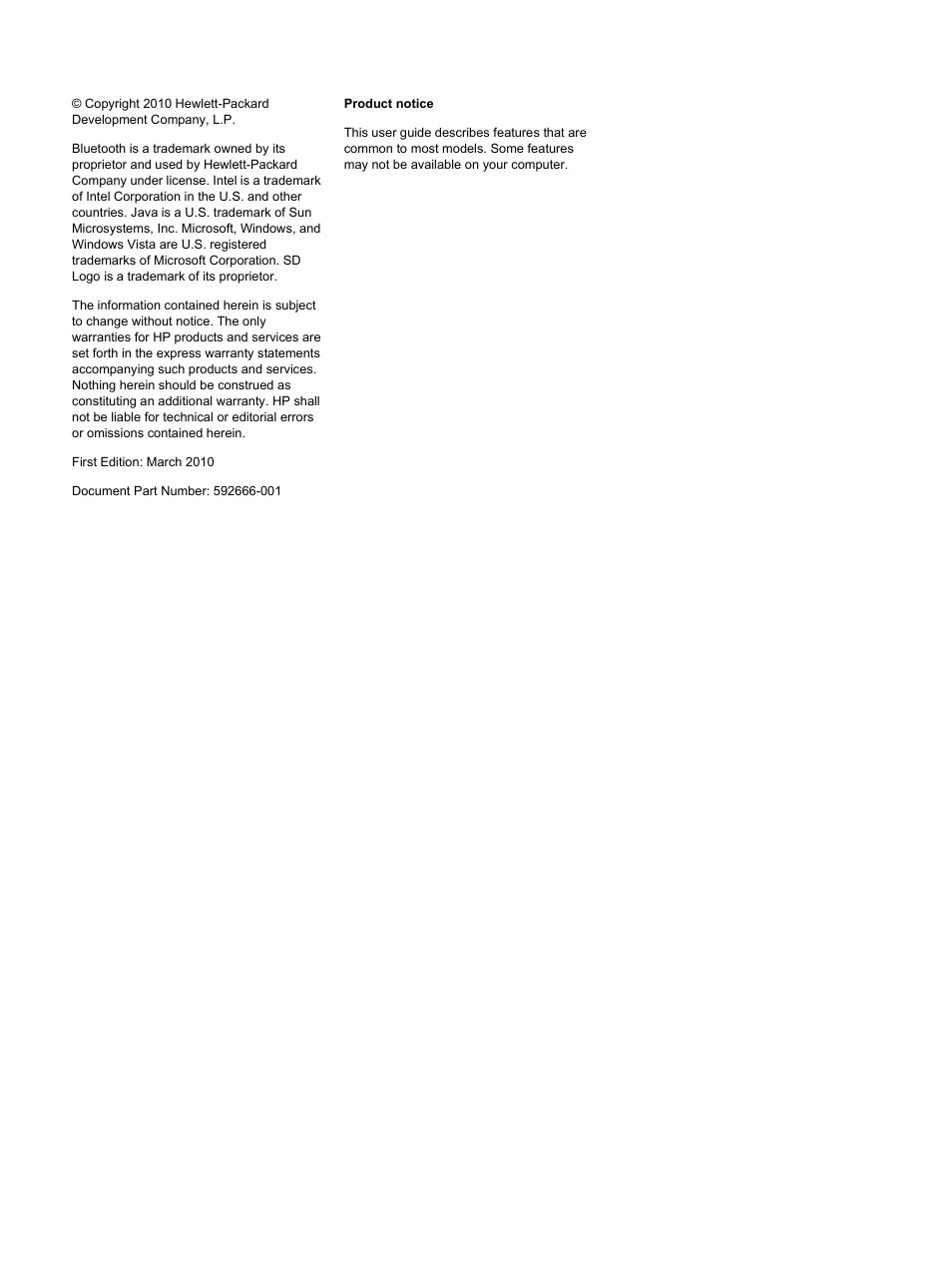 HP EliteBook 8740w Mobile Workstation User Manual | Page 2 / 152