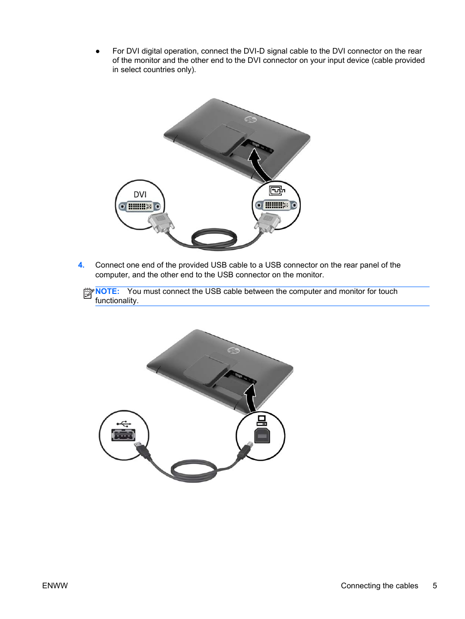 HP Pavilion 23tm 23-inch Diagonal Touch Monitor User Manual | Page 11 / 26