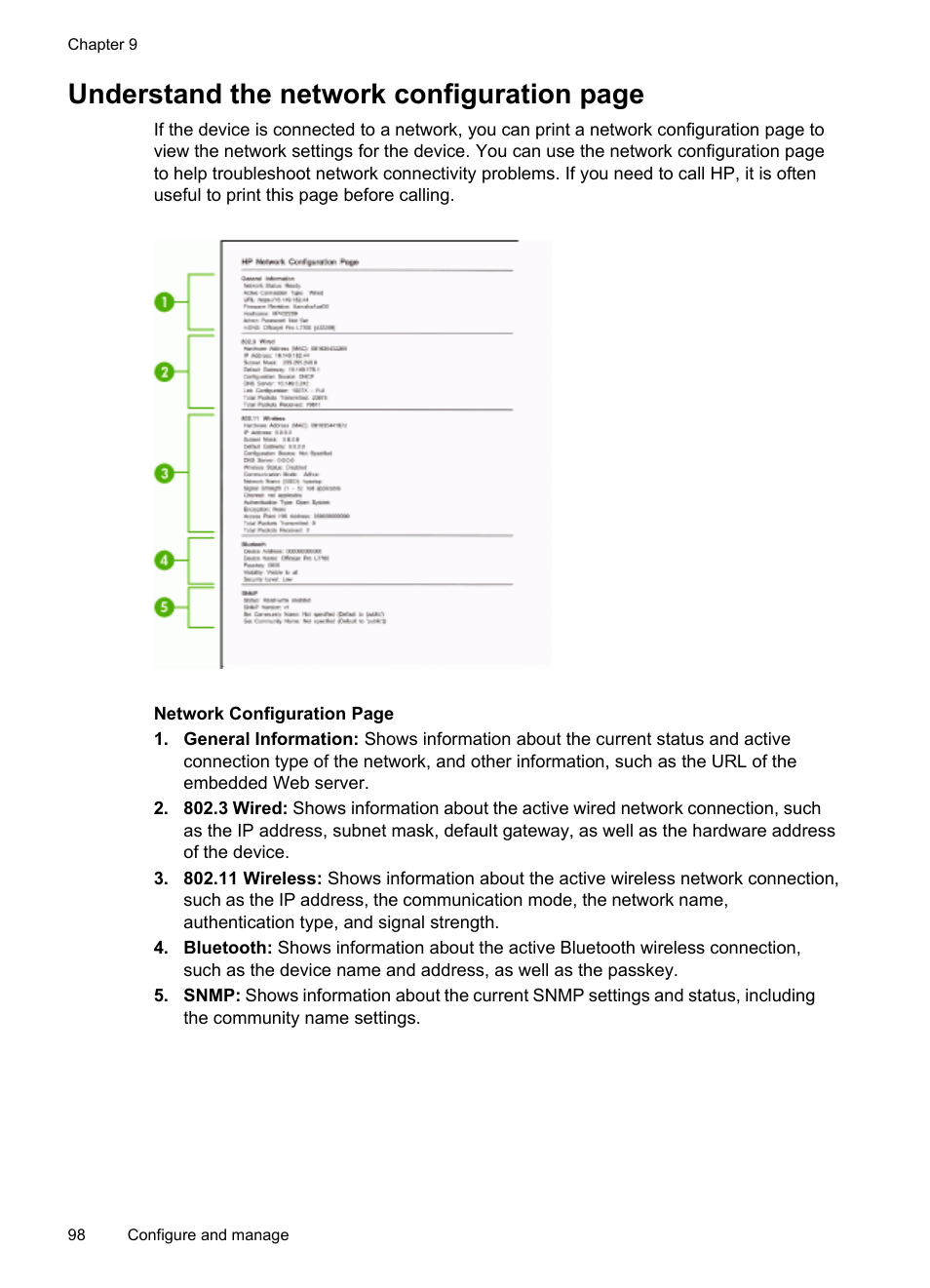 Channel range definitions, Information, see, Understand the network configuration page | HP Officejet Pro L7380 All-in-One Printer User Manual | Page 102 / 245