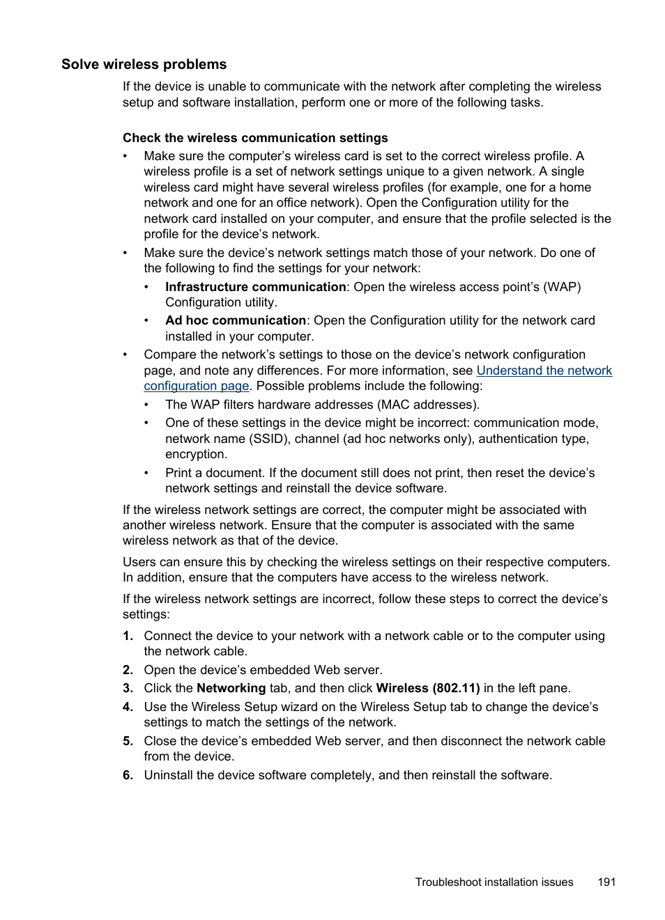 Solve wireless problems | HP Officejet Pro L7380 All-in-One Printer User Manual | Page 195 / 245