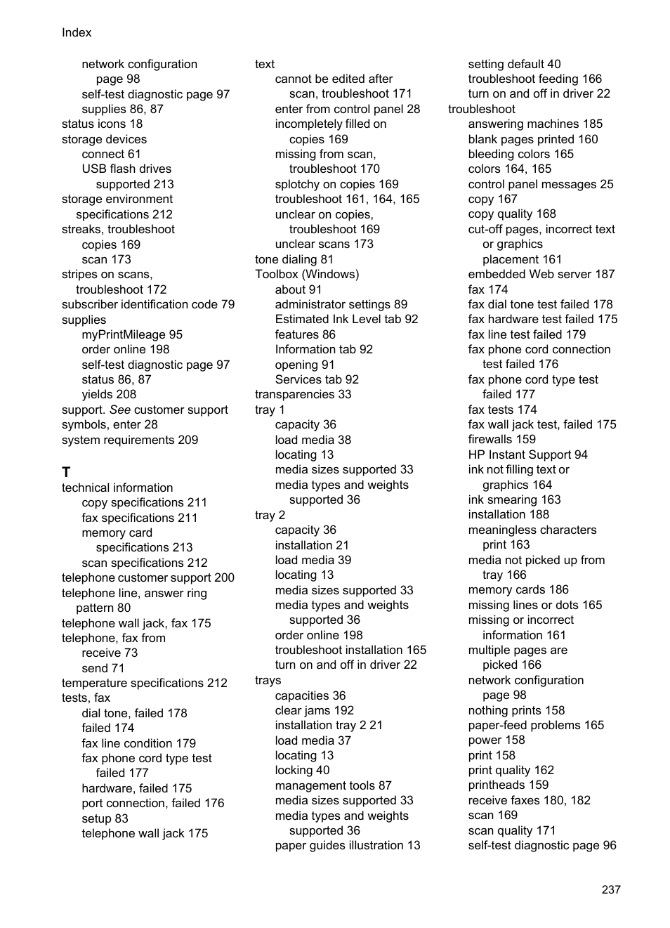 HP Officejet Pro L7380 All-in-One Printer User Manual | Page 241 / 245