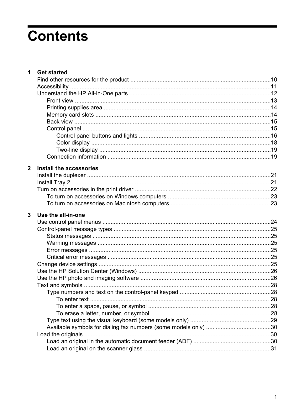 HP Officejet Pro L7380 All-in-One Printer User Manual | Page 5 / 245