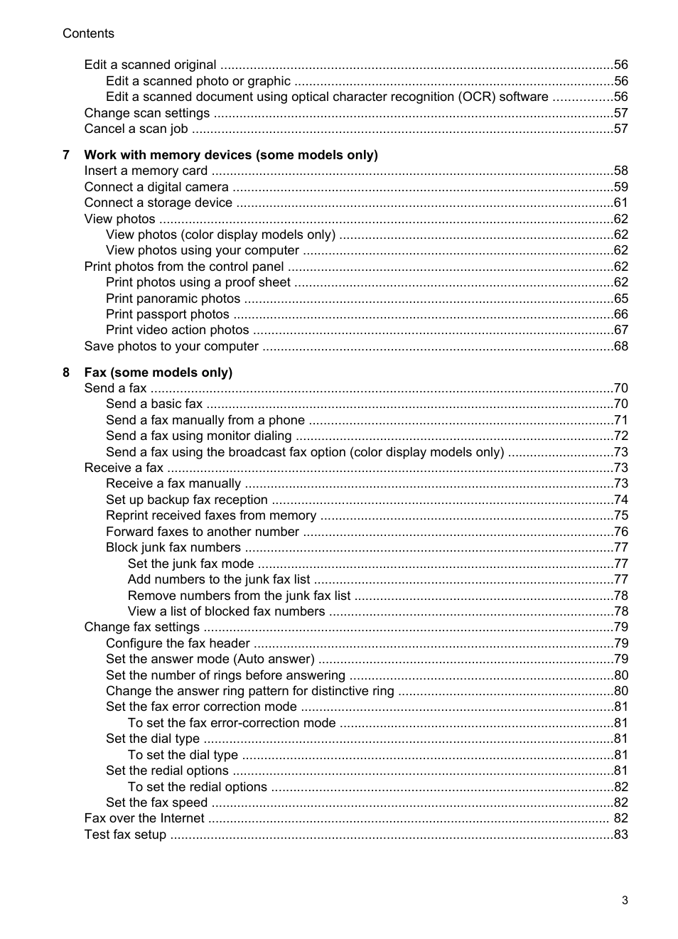 HP Officejet Pro L7380 All-in-One Printer User Manual | Page 7 / 245