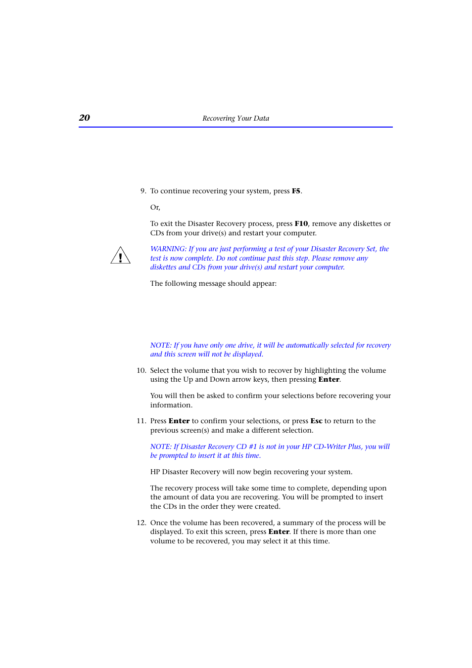 HP CD-Writer Plus External 9200e Drive User Manual | Page 20 / 38