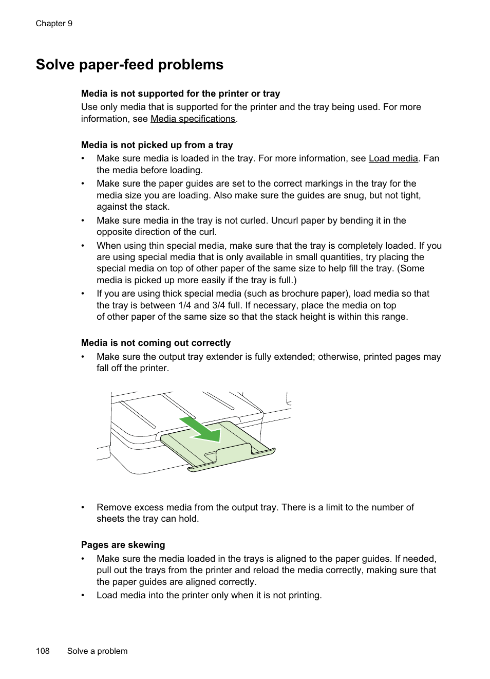 Solve paper-feed problems, See solve paper-feed problems | HP Officejet Pro 8500A User Manual | Page 112 / 246