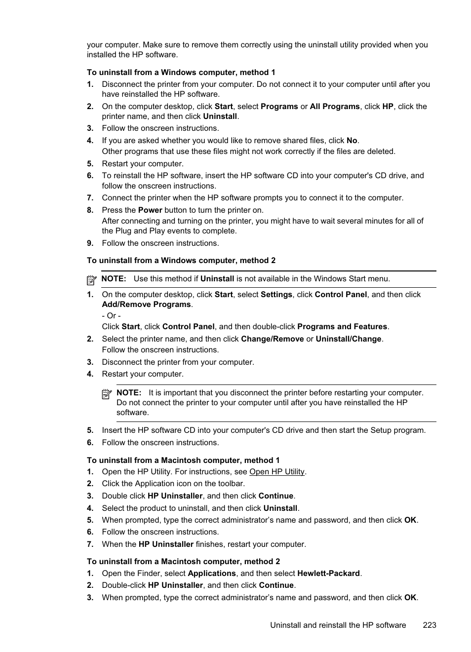 HP Officejet Pro 8500A User Manual | Page 227 / 246