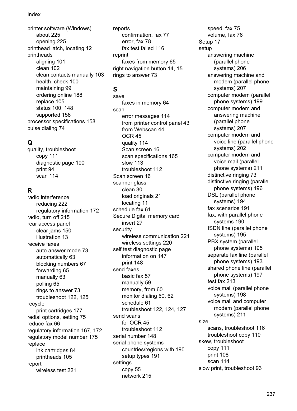 HP Officejet Pro 8500A User Manual | Page 241 / 246