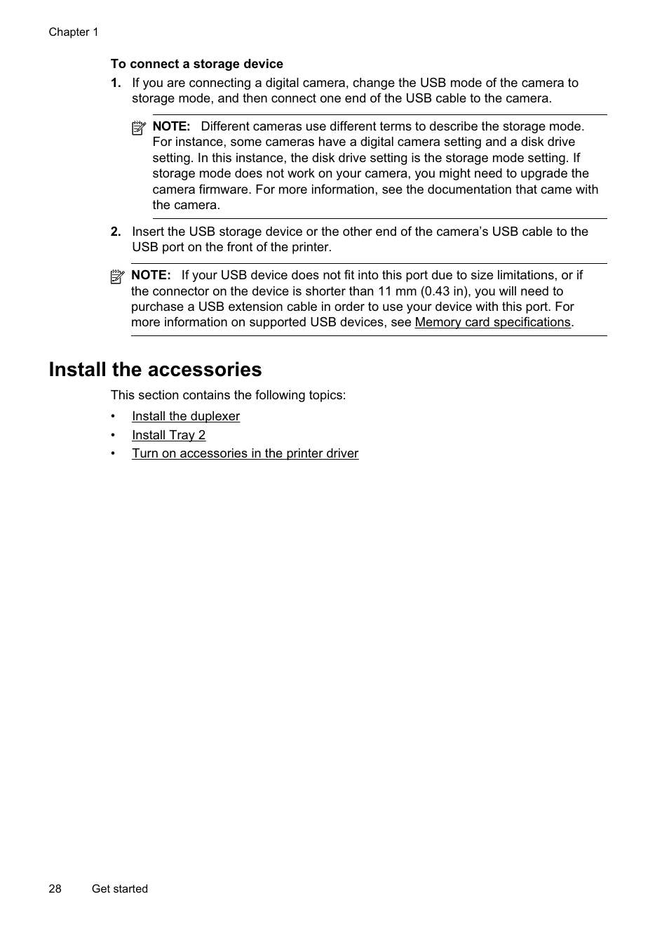 Install the accessories | HP Officejet Pro 8500A User Manual | Page 32 / 246