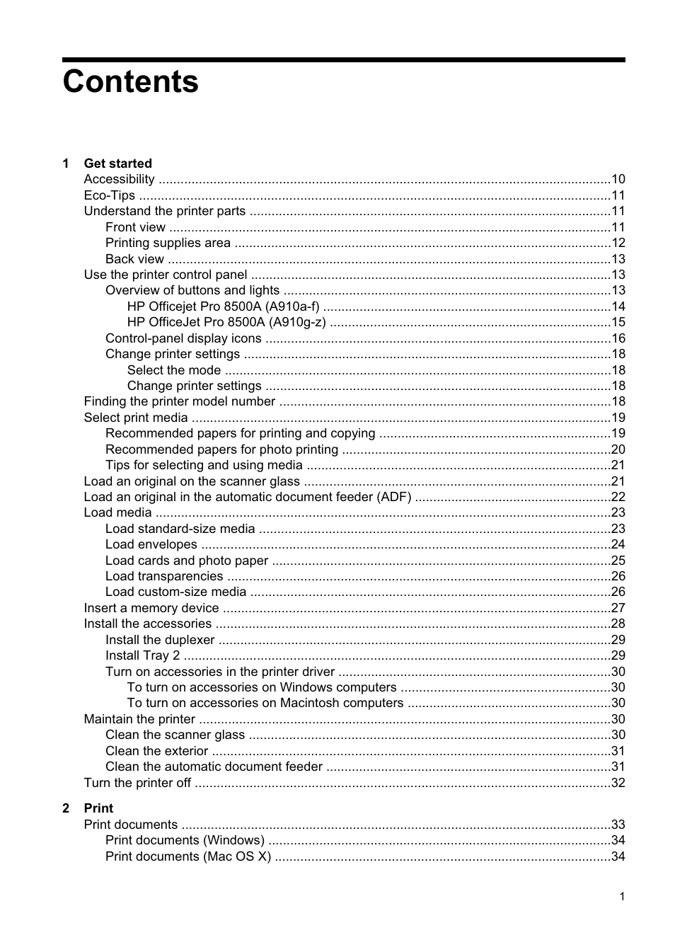 HP Officejet Pro 8500A User Manual | Page 5 / 246