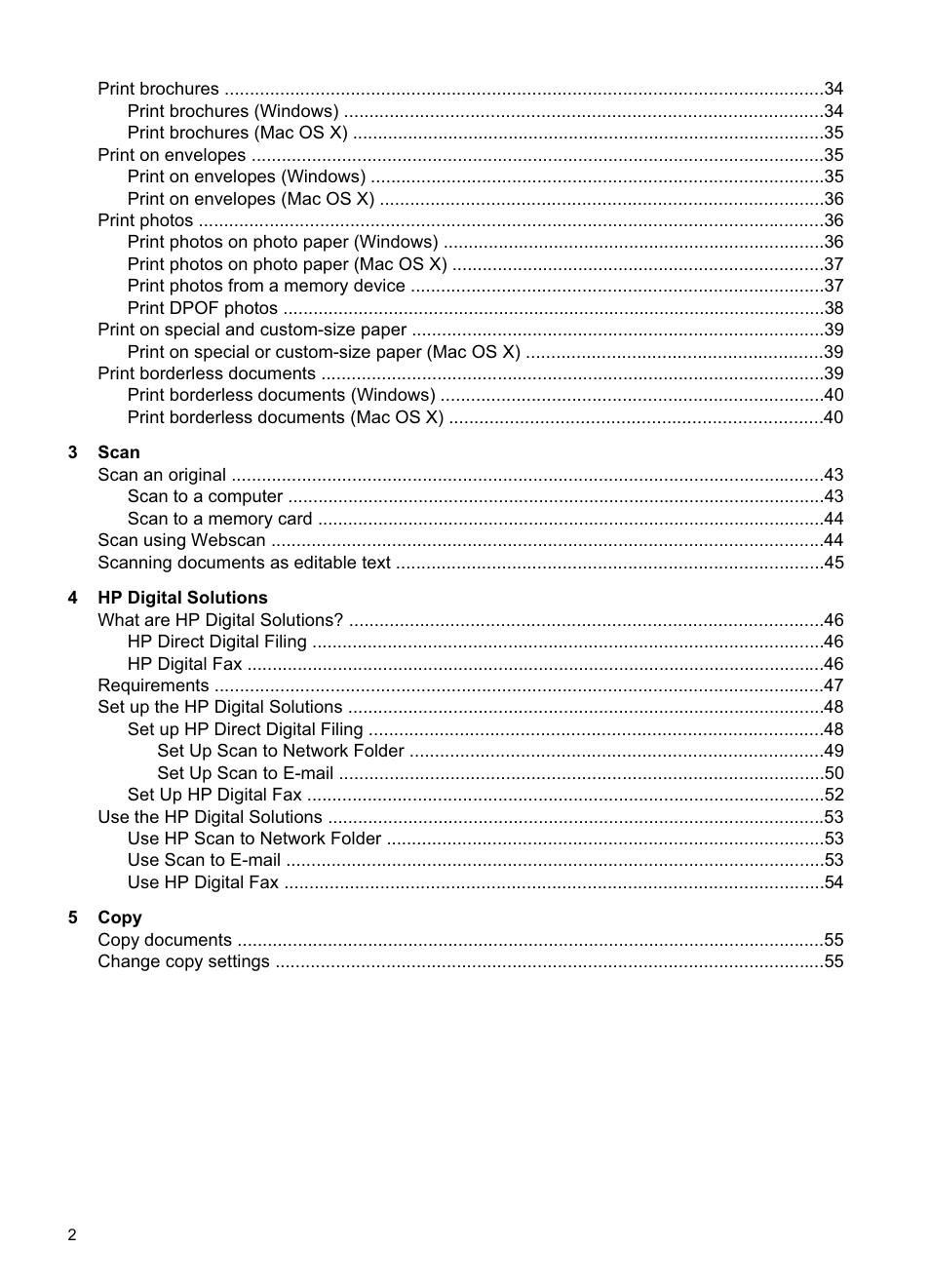 HP Officejet Pro 8500A User Manual | Page 6 / 246