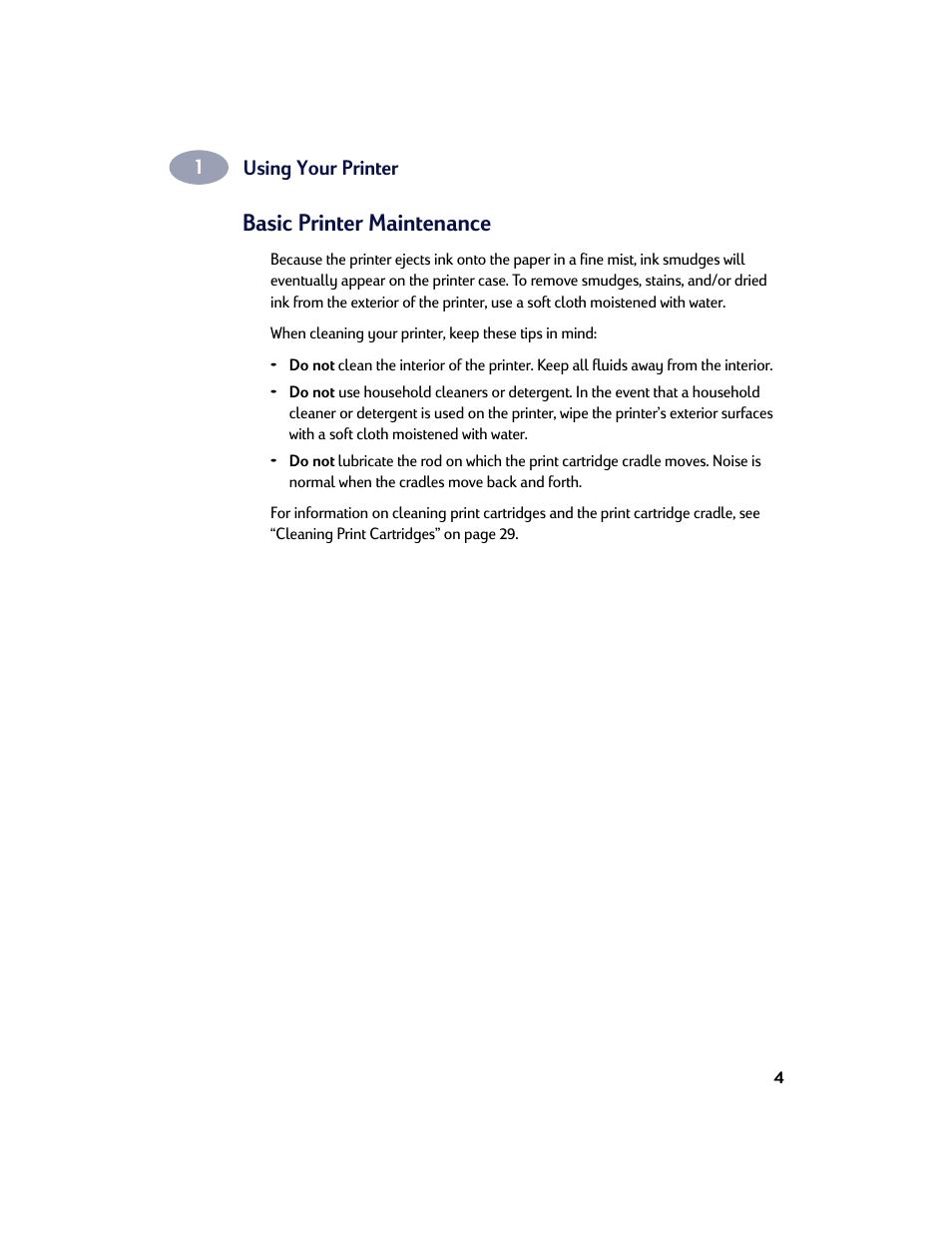 Basic printer maintenance | HP Deskjet 642c Printer User Manual | Page 11 / 67