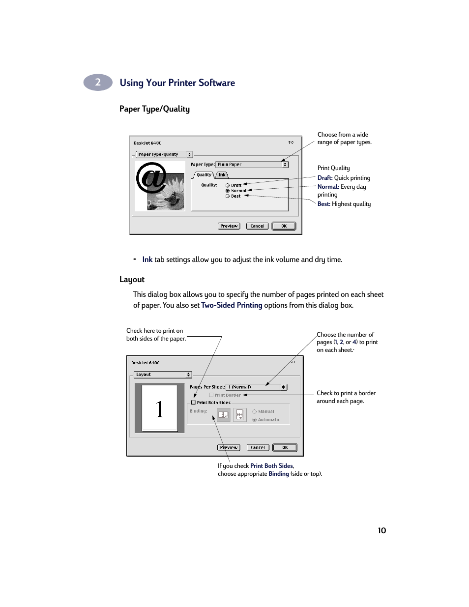 Using your printer software | HP Deskjet 642c Printer User Manual | Page 17 / 67