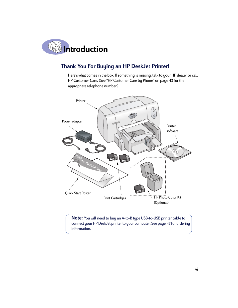 Introduction | HP Deskjet 642c Printer User Manual | Page 6 / 67