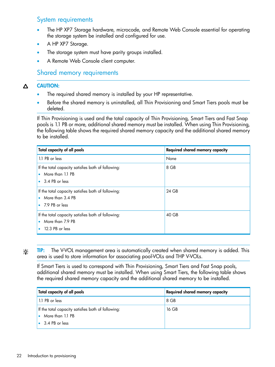 System requirements | HP XP Racks User Manual | Page 22 / 486