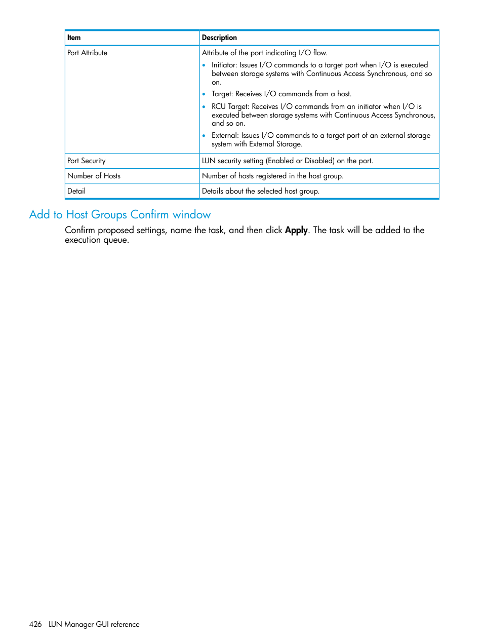 Add to host groups confirm window | HP XP Racks User Manual | Page 426 / 486