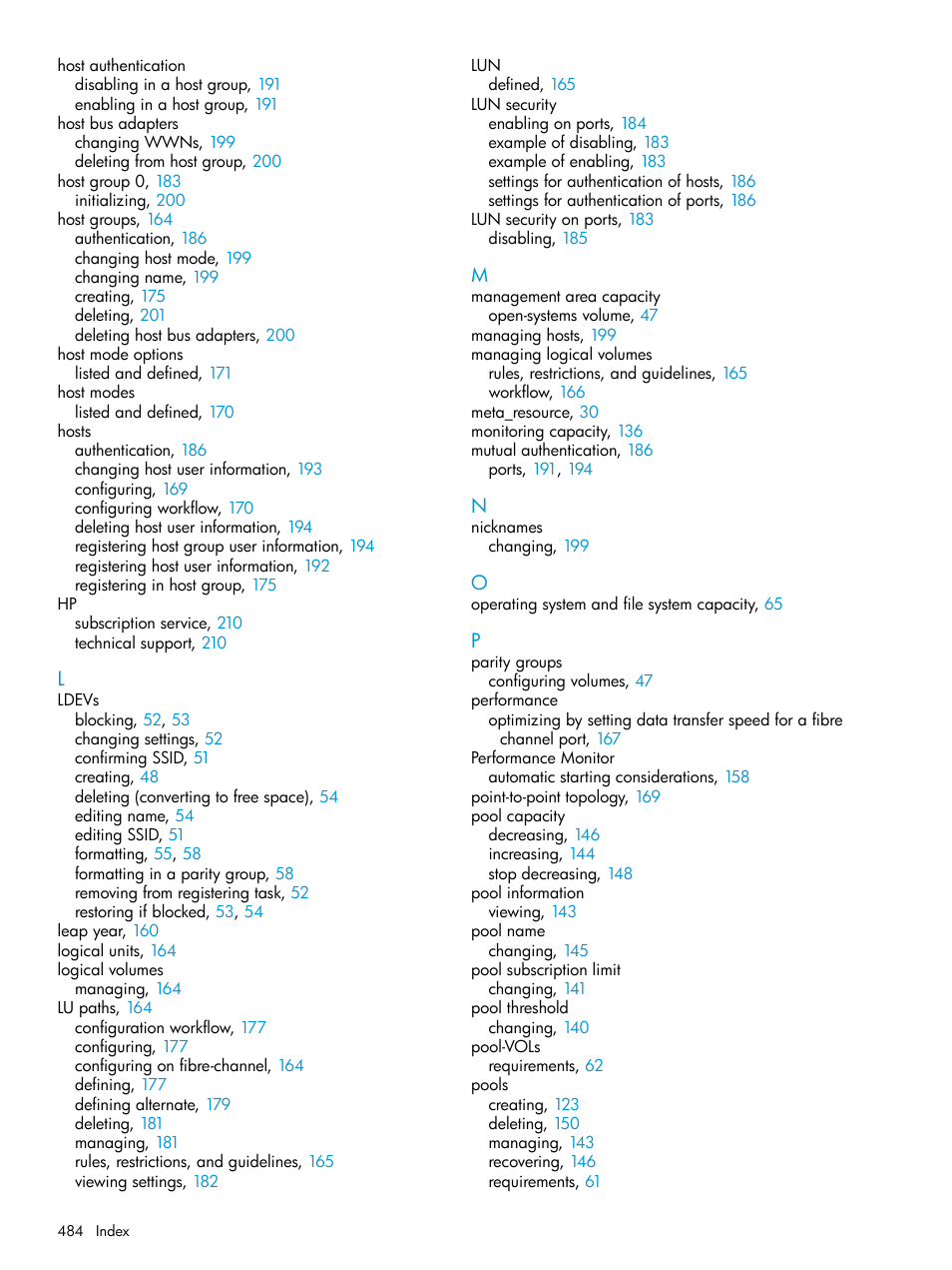 HP XP Racks User Manual | Page 484 / 486