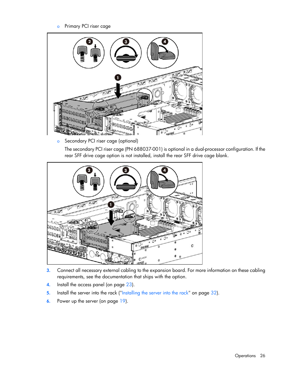 HP ProLiant DL388e Gen8 Server User Manual | Page 26 / 136