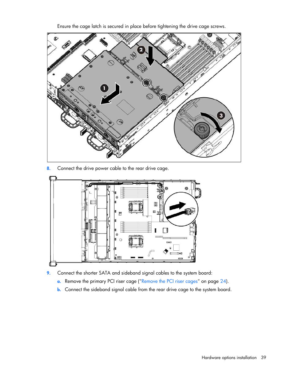 HP ProLiant DL388e Gen8 Server User Manual | Page 39 / 136