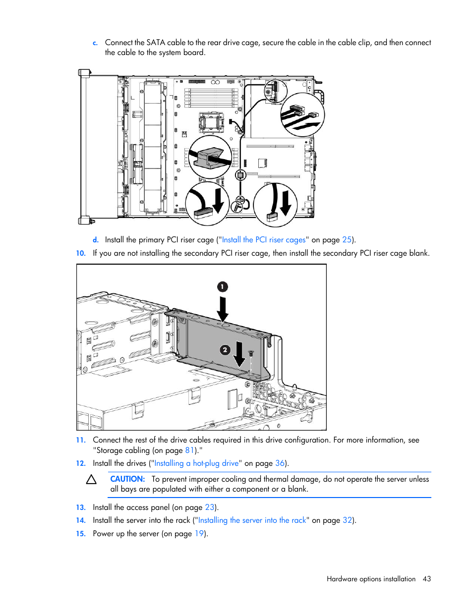 HP ProLiant DL388e Gen8 Server User Manual | Page 43 / 136