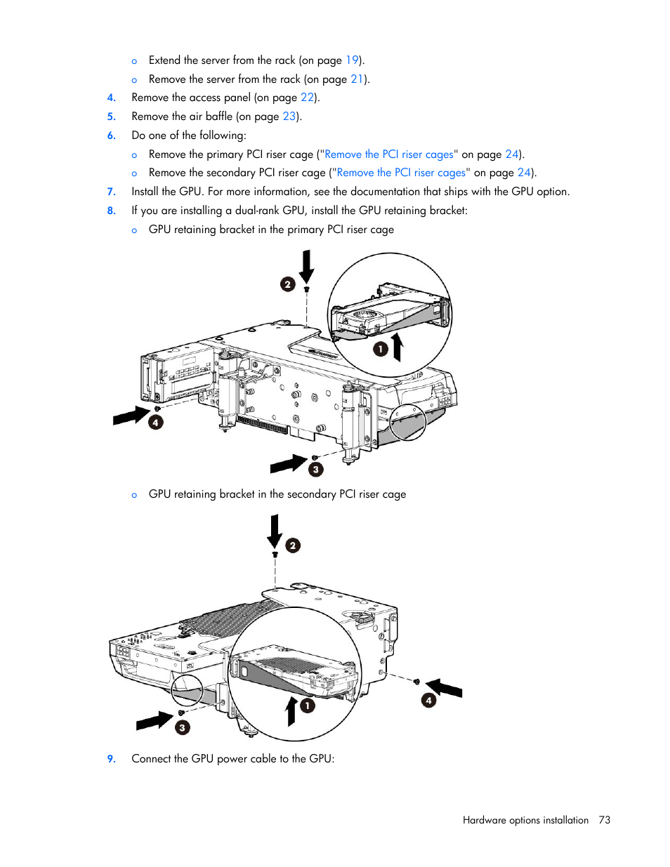 HP ProLiant DL388e Gen8 Server User Manual | Page 73 / 136