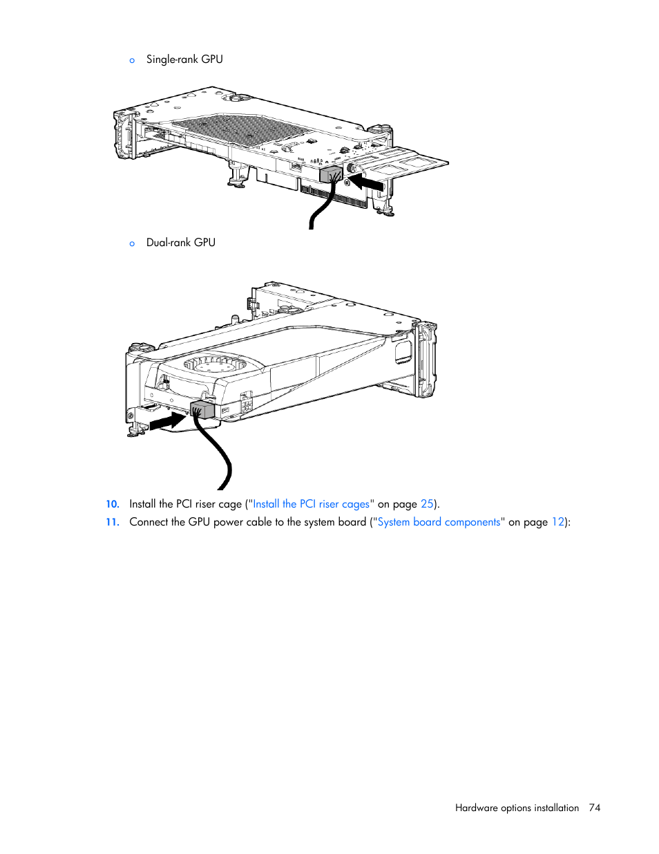 HP ProLiant DL388e Gen8 Server User Manual | Page 74 / 136