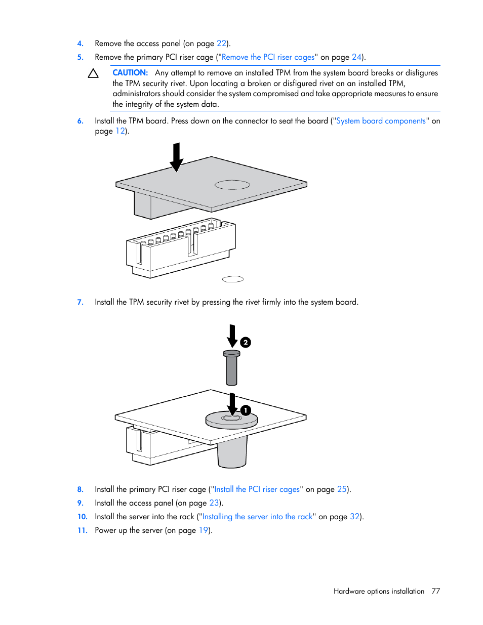 HP ProLiant DL388e Gen8 Server User Manual | Page 77 / 136