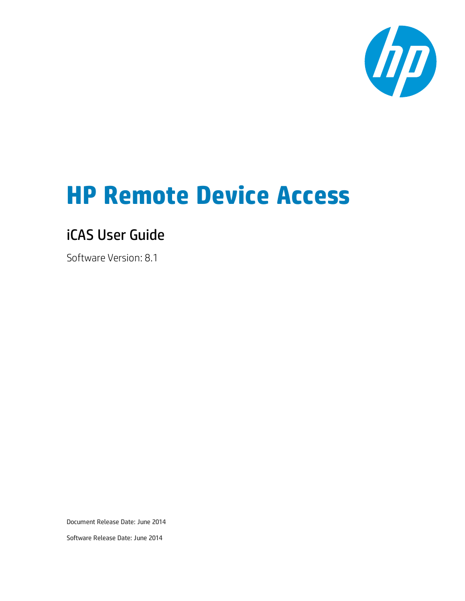 HP Remote Device Access Software User Manual | 15 pages