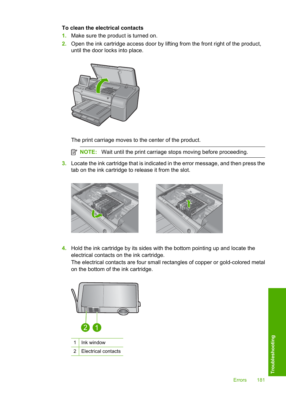 HP Photosmart D7560 Printer User Manual | Page 184 / 237