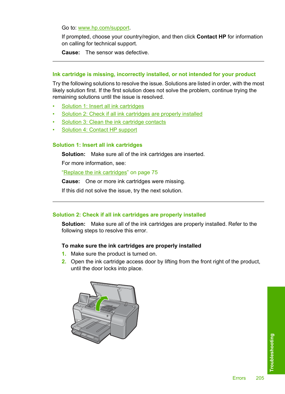 HP Photosmart D7560 Printer User Manual | Page 208 / 237