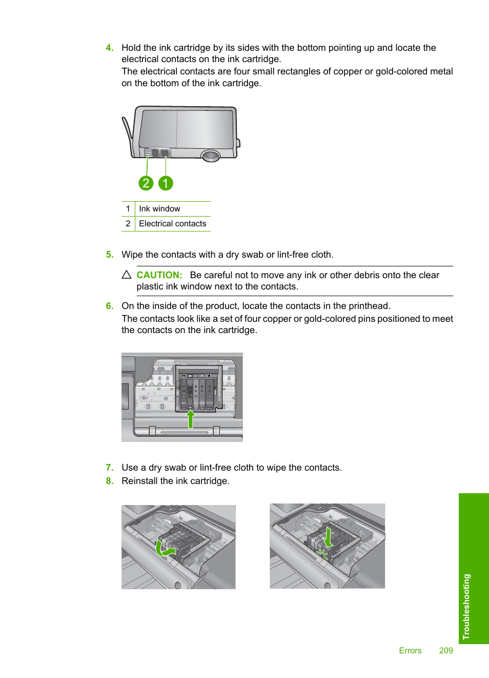 HP Photosmart D7560 Printer User Manual | Page 212 / 237