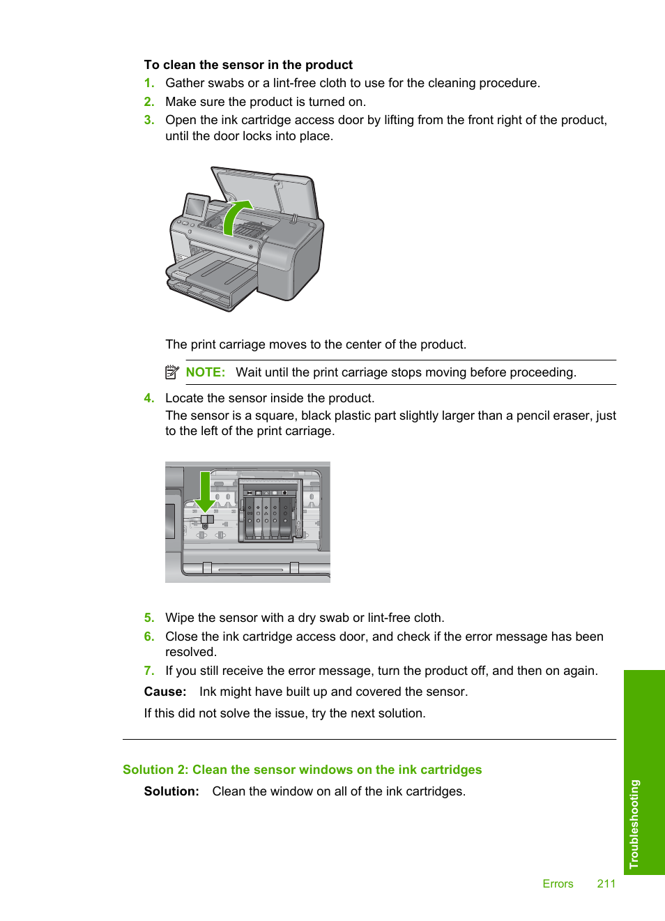 HP Photosmart D7560 Printer User Manual | Page 214 / 237