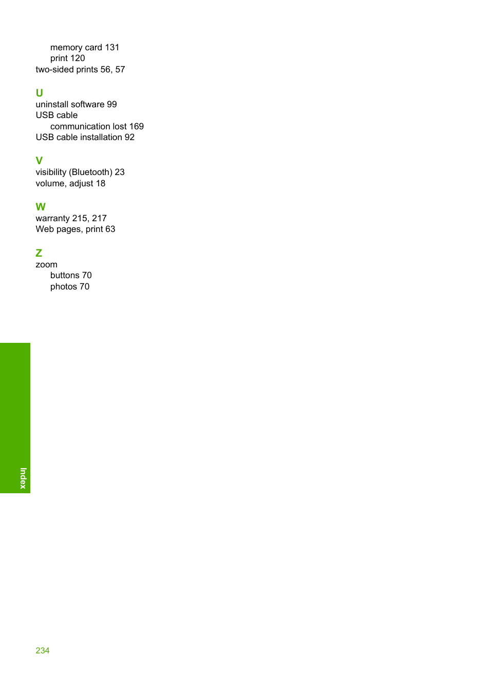 HP Photosmart D7560 Printer User Manual | Page 237 / 237