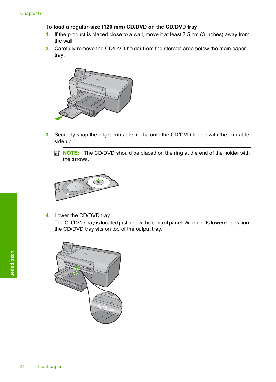 HP Photosmart D7560 Printer User Manual | Page 43 / 237