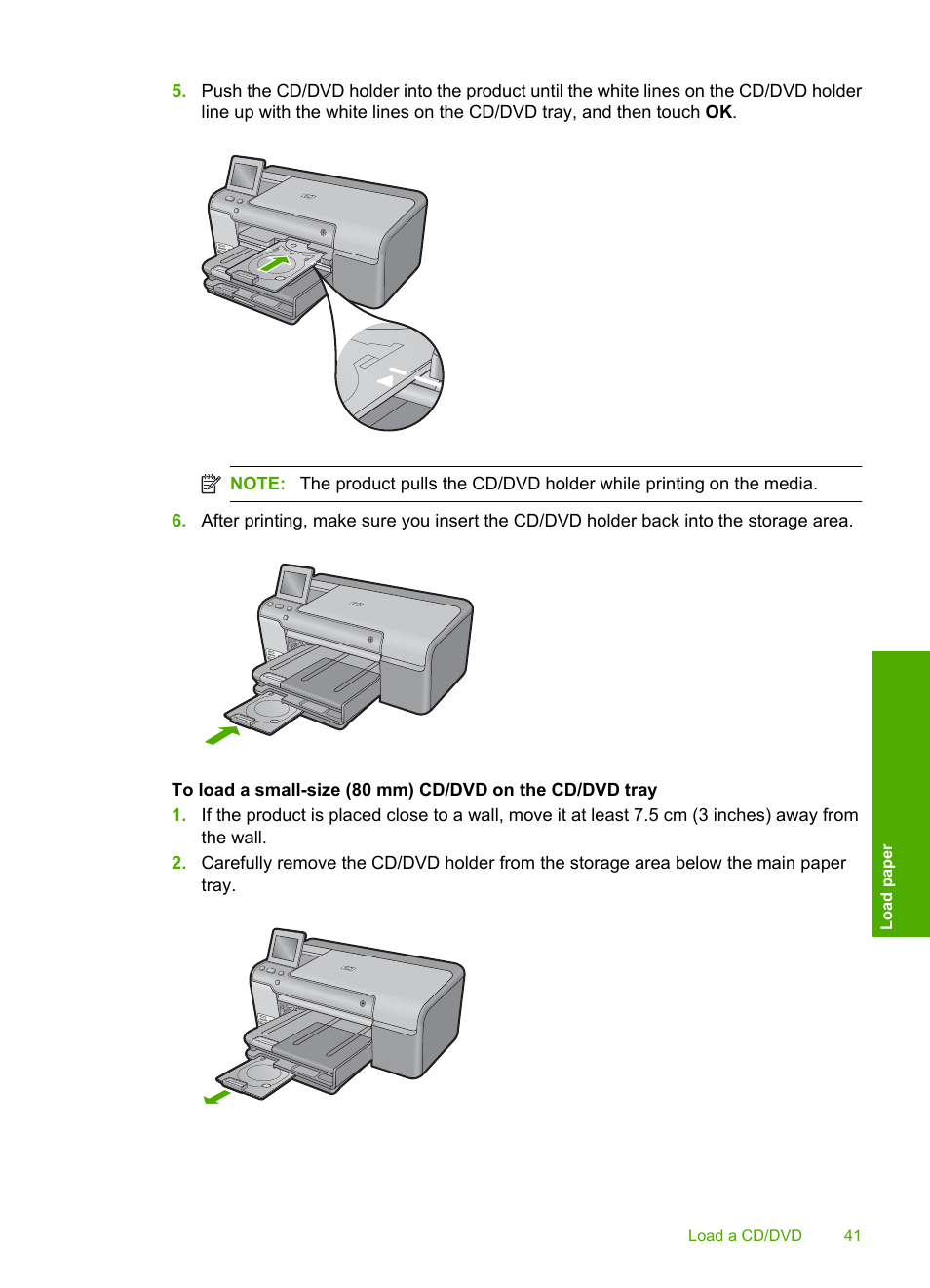 HP Photosmart D7560 Printer User Manual | Page 44 / 237
