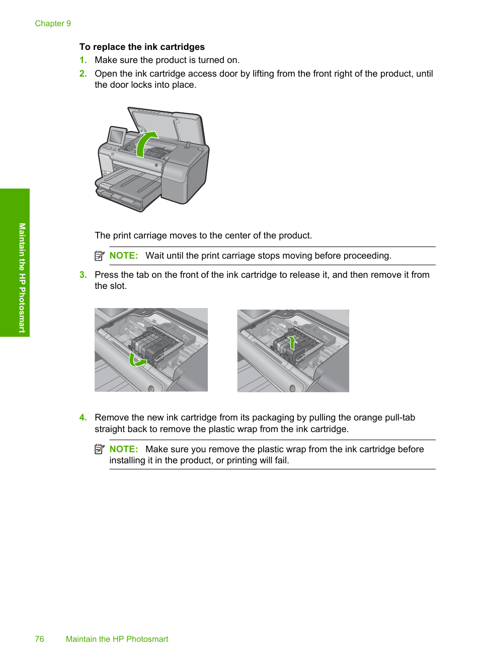 HP Photosmart D7560 Printer User Manual | Page 79 / 237