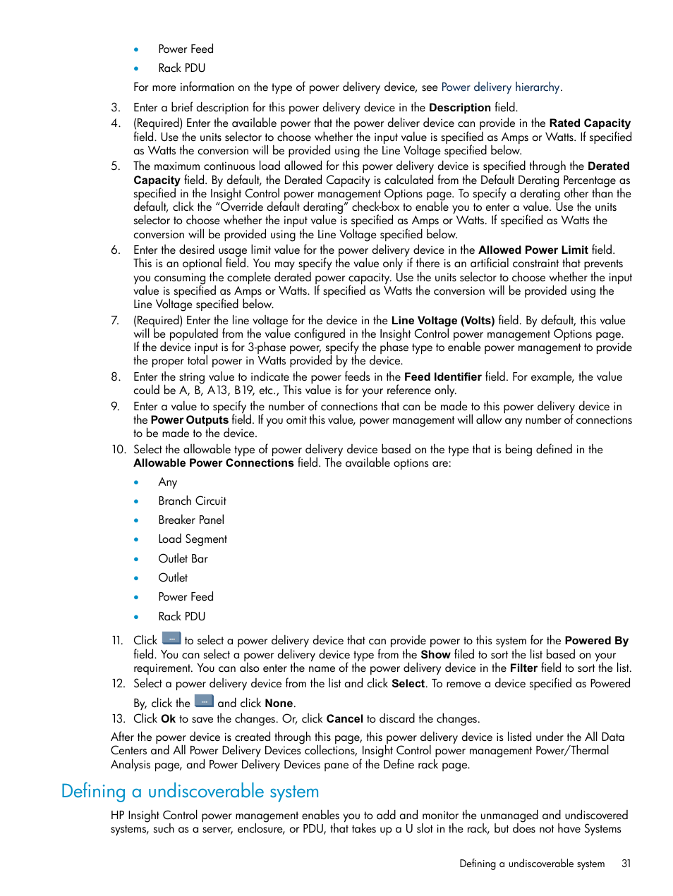 Defining a undiscoverable system | HP Insight Control Software for Linux User Manual | Page 31 / 86