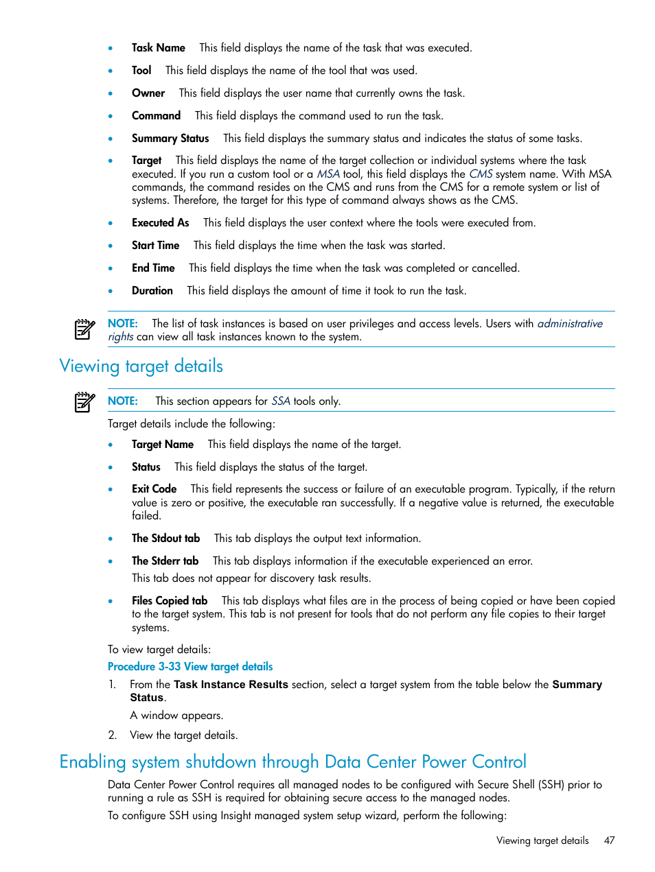 Viewing target details | HP Insight Control Software for Linux User Manual | Page 47 / 86