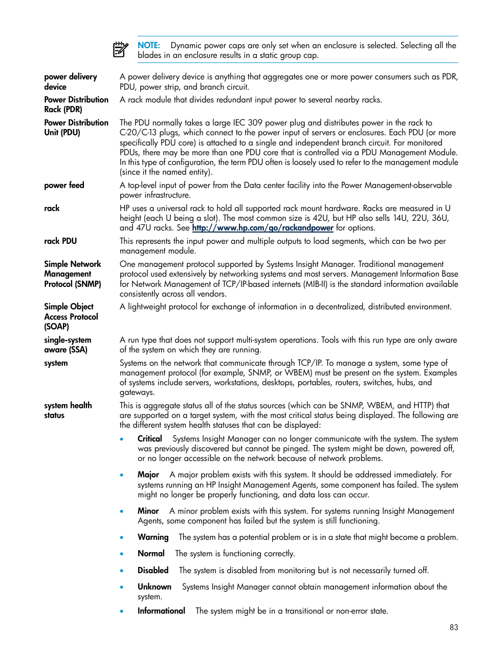 HP Insight Control Software for Linux User Manual | Page 83 / 86