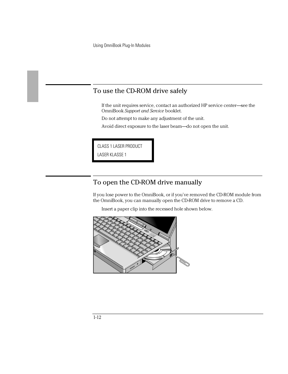 HP OmniBook 3000 Notebook PC User Manual | Page 12 / 32