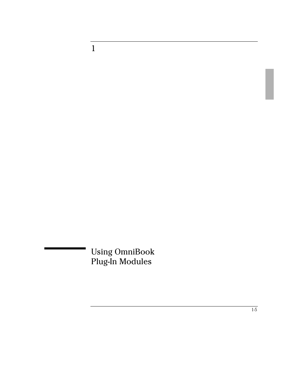 1using omnibook plug-in modules | HP OmniBook 3000 Notebook PC User Manual | Page 5 / 32