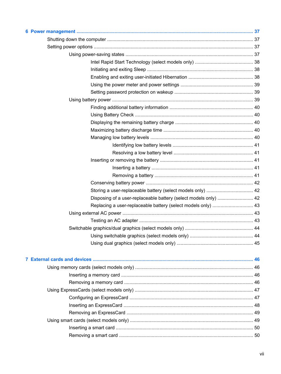 HP ZBook 15 Mobile Workstation User Manual | Page 7 / 110