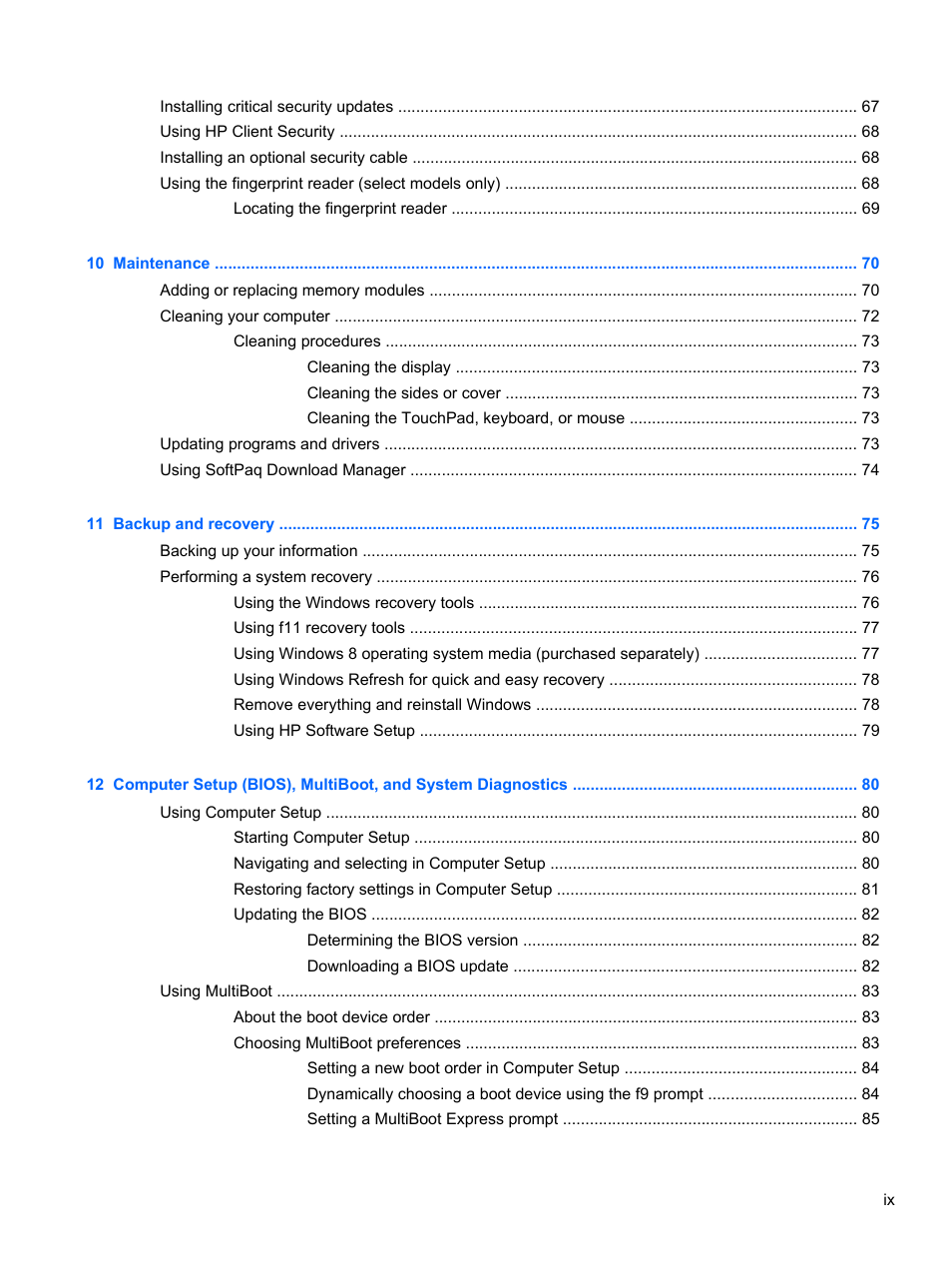 HP ZBook 15 Mobile Workstation User Manual | Page 9 / 110